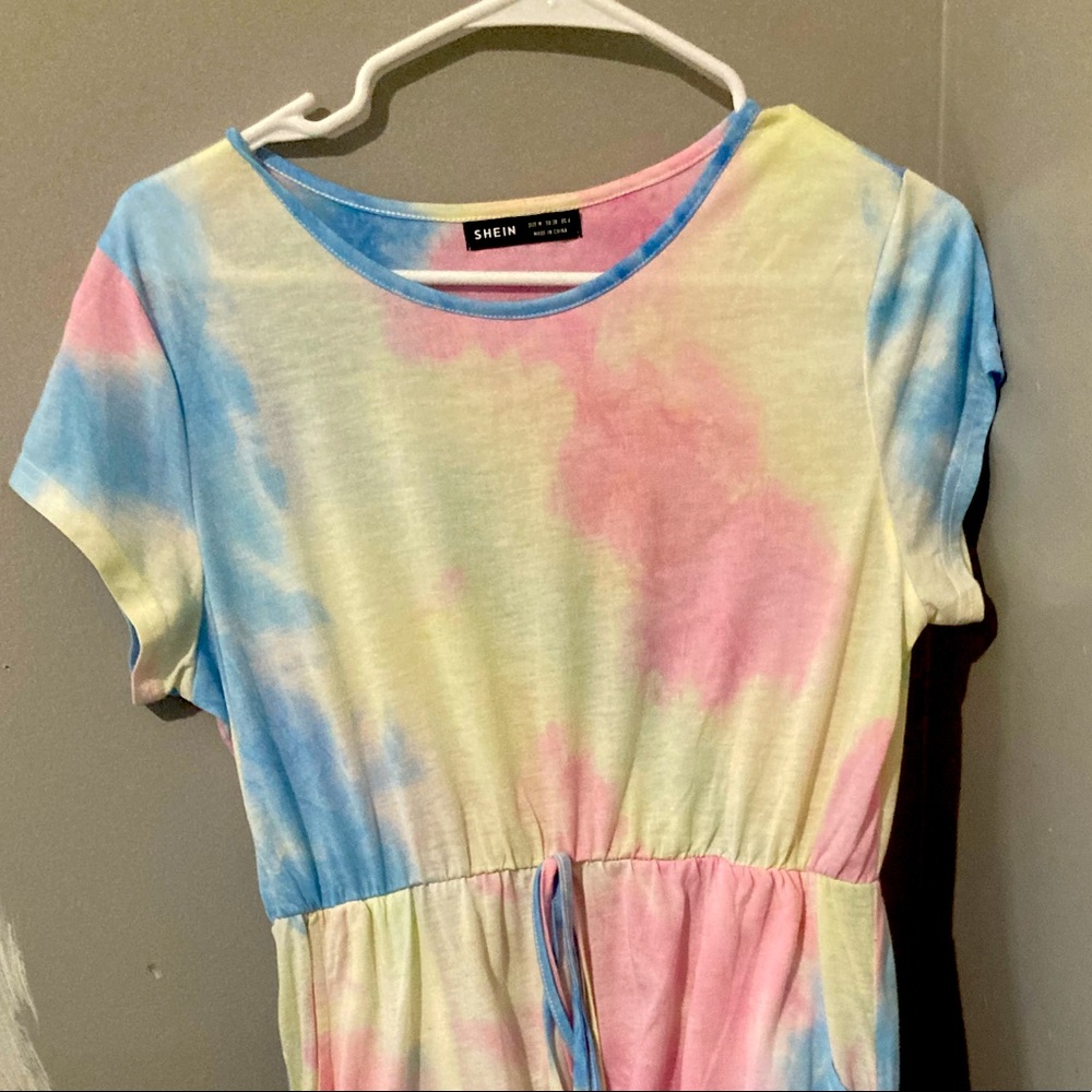 Tie-dye Summer dress with pockets